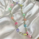 Phone strap estrellas pastel